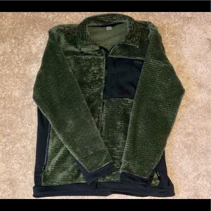 Mountain Hardwear Green Zip Up Fleece